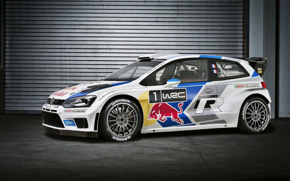 Обои для рабочего стола Авто Volkswagen polo wrc rally Себастьяна Ожьера