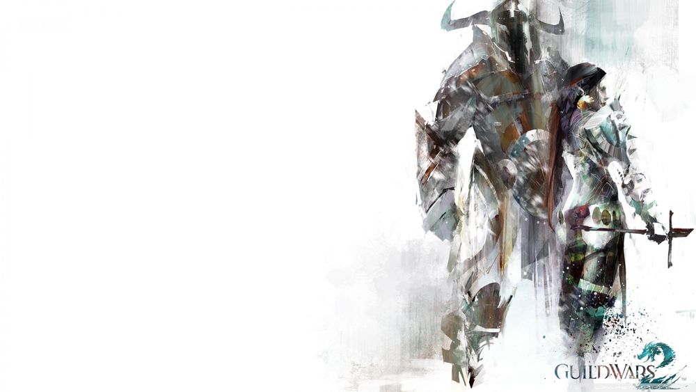 Обои для рабочего стола Guild wars 2 Норд девушка и мужчина