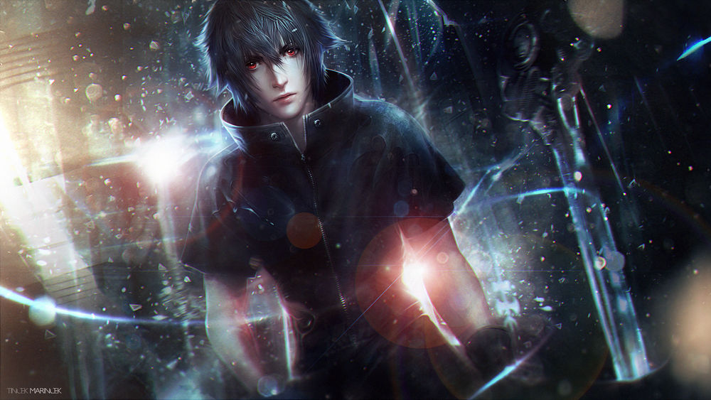 Обои для рабочего стола Noctis Lucis Caelum / Ноктис Люцис Каэлум из игры Final Fantasy / Последняя Фантазия