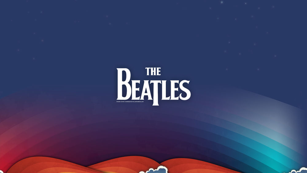 Обои для рабочего стола Логотип группы The Beatles