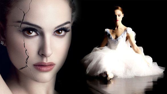 Обои на рабочий стол Актриса Natalie Portman в фильме Черный лебедь / Black Swan