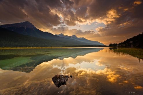 Обои на рабочий стол Национальный парк Джаспера / Jasper National Park Альберта, Канада, ву Jay Patel