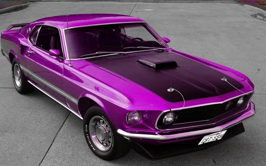 Обои на рабочий стол Ford mustang на площадке