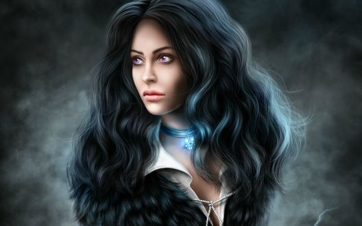 Обои на рабочий стол Yennefer / Йеннифэр из Венгерберга, by Нelena