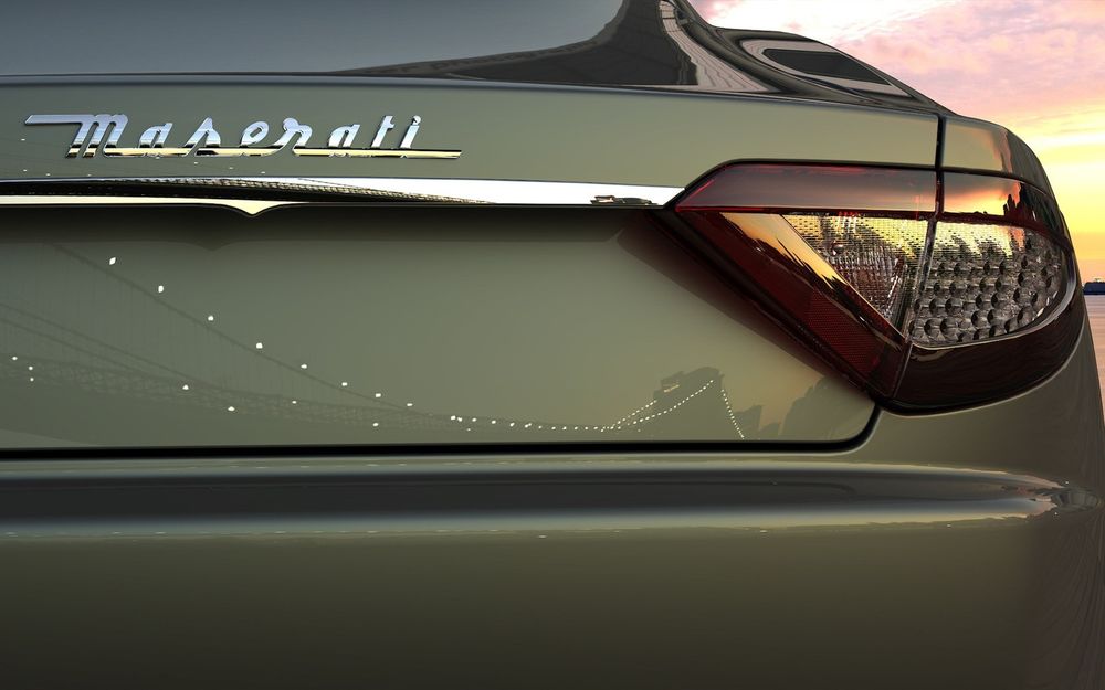 Обои для рабочего стола Задняя часть Maserati