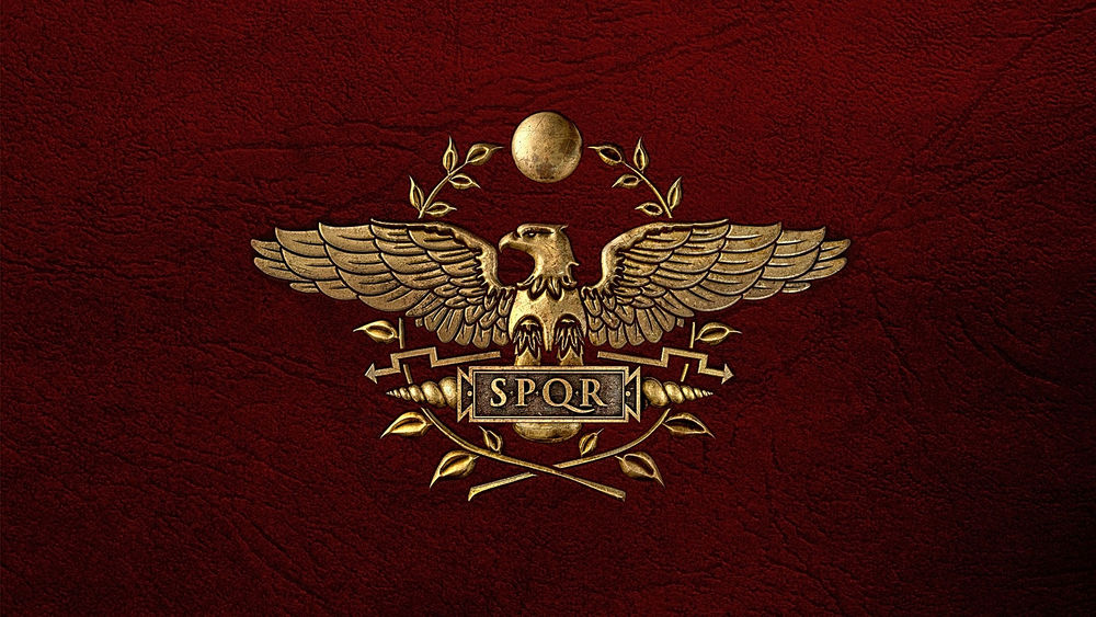 Обои для рабочего стола S. P. Q. R. — аббревиатура латинской фразы «Senatus Populus que Romanus» («Сенат и граждане Рима») герб Священной Римской империи