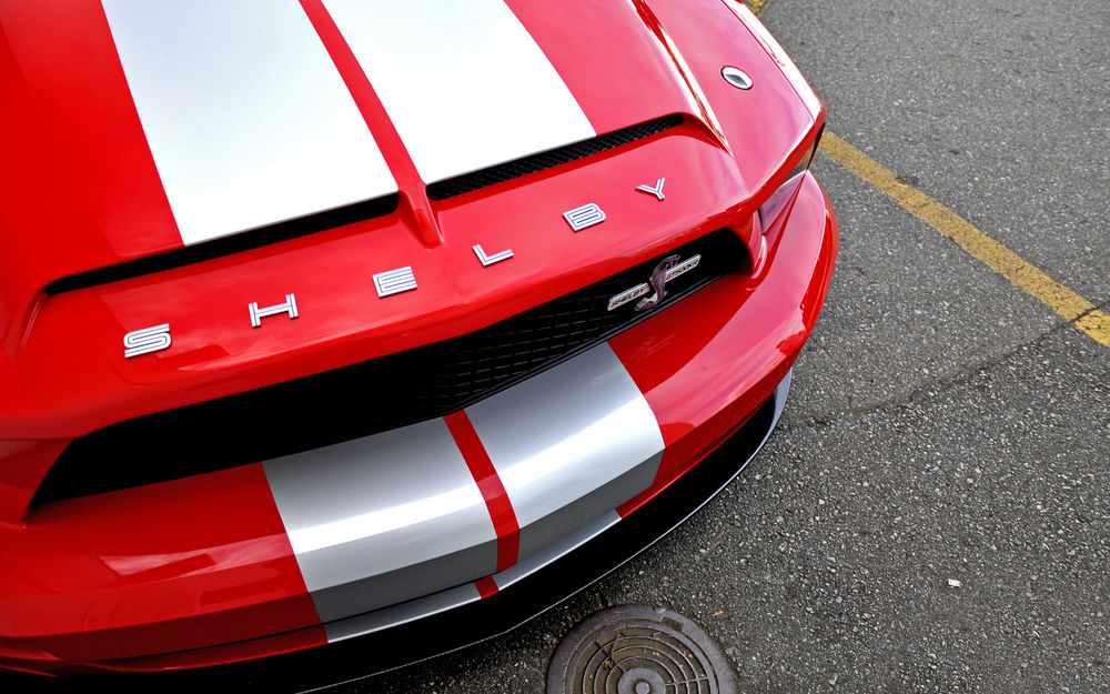 Обои для рабочего стола Передок Ford Mustang Shelby