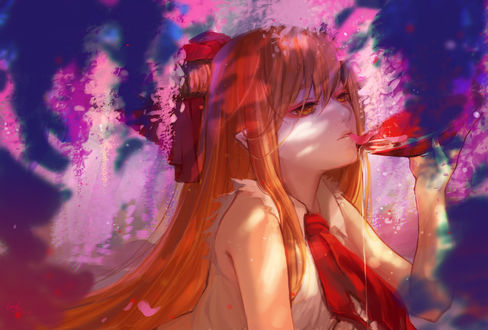 Обои на рабочий стол Ibuki Suika / Суйка Ибуки из игры Проект Восток / Touhou Project