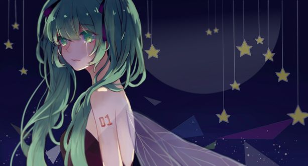 Обои на рабочий стол Vocaloid Hatsune Miku / Вокалоид Хатсуне Мику