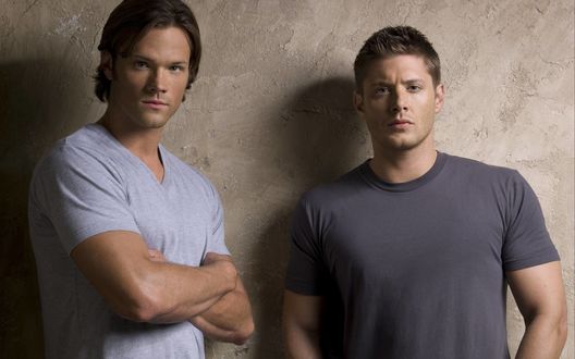 Обои на рабочий стол Дженсен Эклс / Jensen Ackles и Джаред Падалеки / Jared Padalecki
