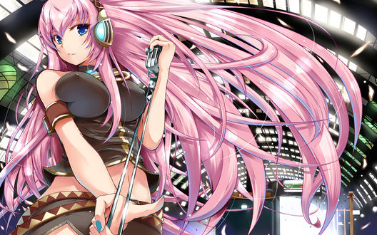Обои на рабочий стол Vocaloid Megurine Luka / Вокалоид Мегурине Лука