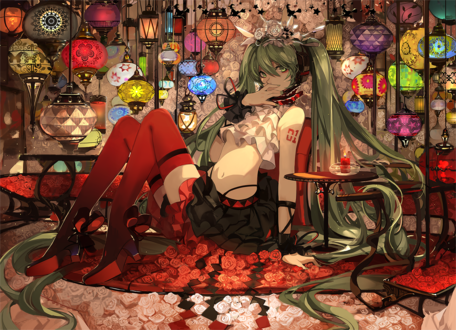 Обои на рабочий стол Vocaloid Hatsune Miku / Вокалоид Хатсуне Мику