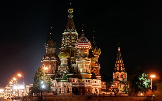Обои на рабочий стол Покровский Собор на Красной Площади Москва Россия