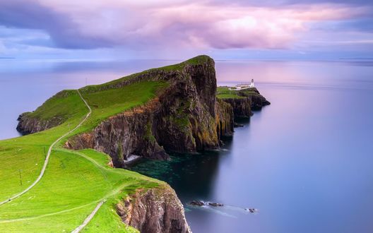 Обои на рабочий стол Шотландия, Neist point, архипелаг Внутренние Гебриды, остров Скай
