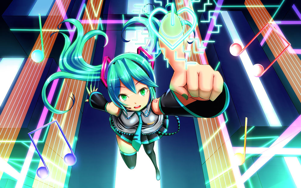 Обои для рабочего стола Vocaloid Hatsune Miku / Вокалоид Хатцуне Мику