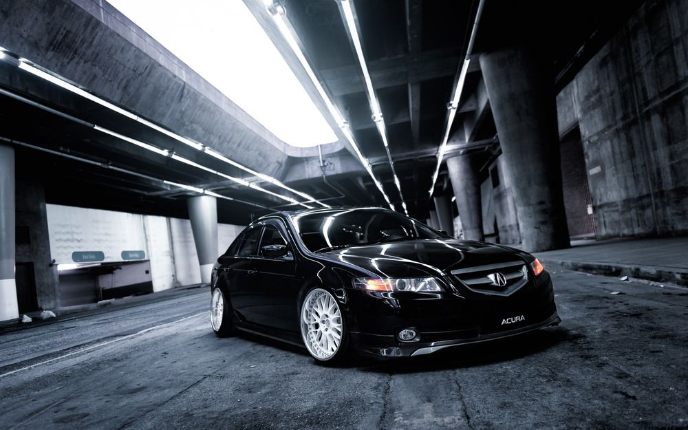 Обои для рабочего стола HONDA Acura под эстакадой
