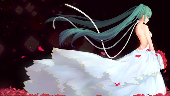 Обои на рабочий стол Vocaloid Hatsune Miku / Вокалоид Хатсуне Мику