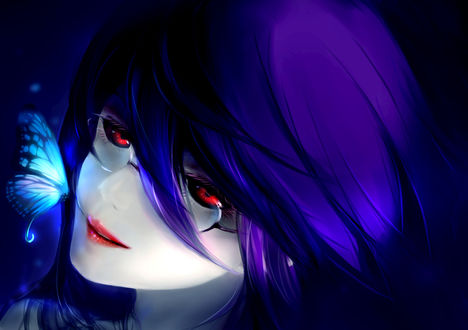 Обои на рабочий стол Rize Kamishiro / Ризэ Камиширо из аниме Tokyo Ghoul / Токийский гуль, арт by xiao ren