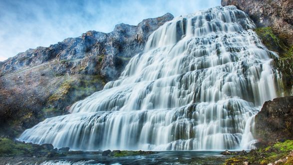 Горный водопад фото