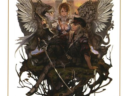 Обои на рабочий стол Fighter и Musketeer, орел и лев, игра Granado Espada, Sword of the New World