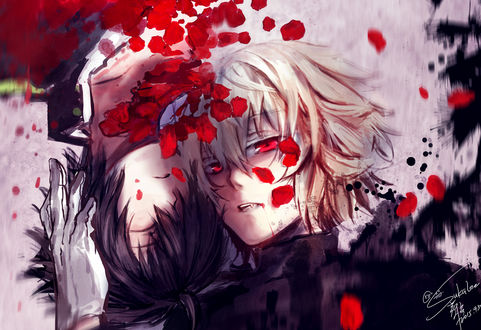 Обои на рабочий стол Mikaela Hyakuya / Микаэла Хакуя и Yuuichirou Hyakuya / Юичиро Хакуя из аниме Owari no Seraph / Последний Серафим