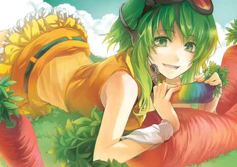 Обои на рабочий стол Vocaloid Gumi Megpoid / Вокалоид Гуми Мегпоид