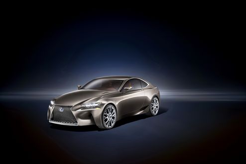 Обои на рабочий стол Автомобиль Lexus 2012 LF-CC на темном фоне