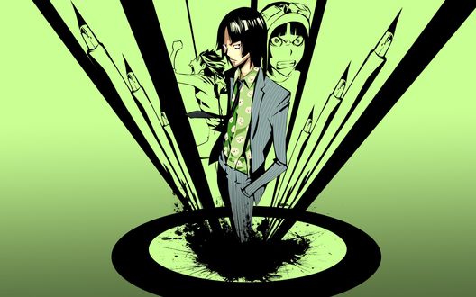 Обои на рабочий стол Мангака Kazuya Hiramaru из аниме Bakuman, art by Takeshi Obata
