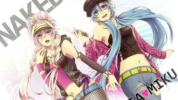Обои на рабочий стол Vocaloid IA / Вокалоид Айя и Vocaloid Hatsune Miku / Вокалоид Хатцуне Мику