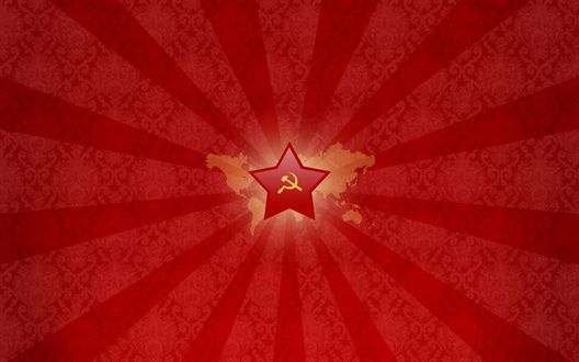 Обои на рабочий стол Красный флаг СССР