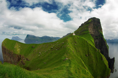 Обои на рабочий стол Работа Faroe Islands - TrГеllanes / Фарерские острова - TrГеllanes, фотограф Grеgoire Sieuw