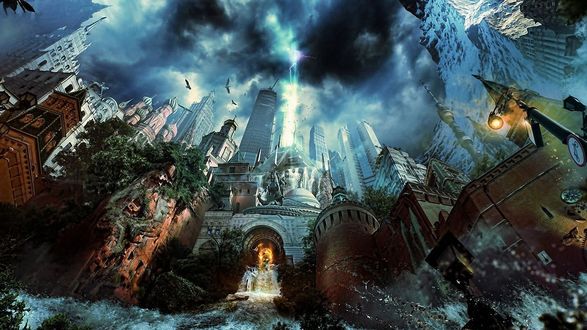 Обои на рабочий стол Москва после апокалипсиса