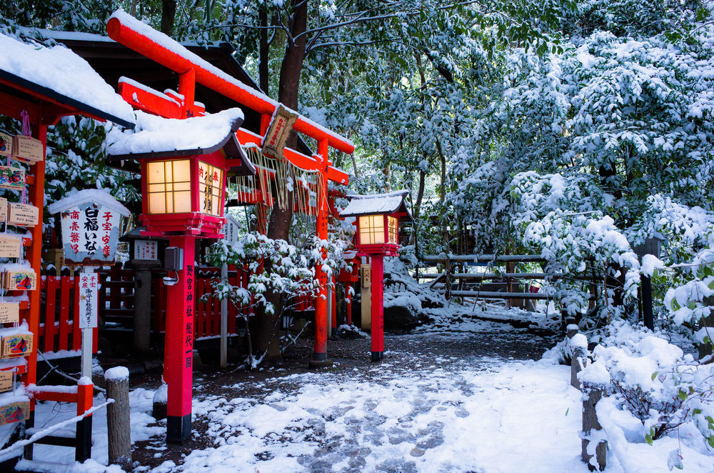 Обои для рабочего стола Nonomiya Shrine / Храм Нономия, Kyoto / Киото, Japan / Япония