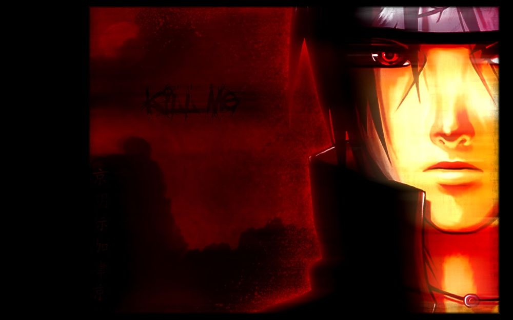 Обои для рабочего стола Итачи Учиха / Itachi Uchiha из аниме Наруто / Naruto, kill me