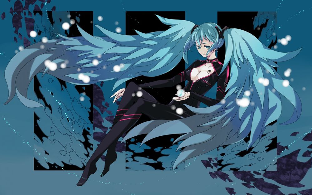 Обои для рабочего стола Vocaloid Hatsune Miku / Вокалоид Хатсуне Мику
