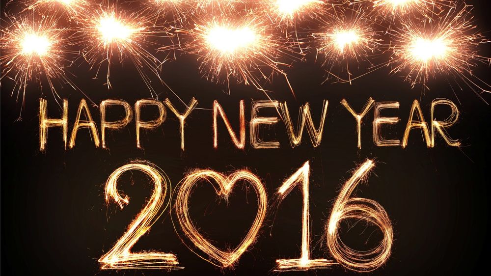 Обои для рабочего стола Happy New Year 2016 / Счастливого нового года 2016