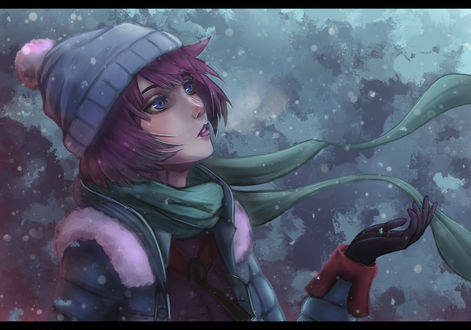 Обои на рабочий стол Hitagi Senjougahara / Хитаги Сэндзегахара из аниме Bakemonogatari / Истории монстров