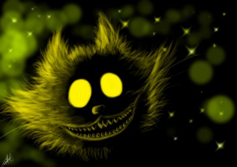 Обои на рабочий стол Чеширский кот, by k8-Yy