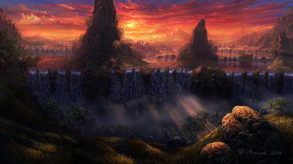 Обои на рабочий стол Работа Cascade / каскад, by Fel-X