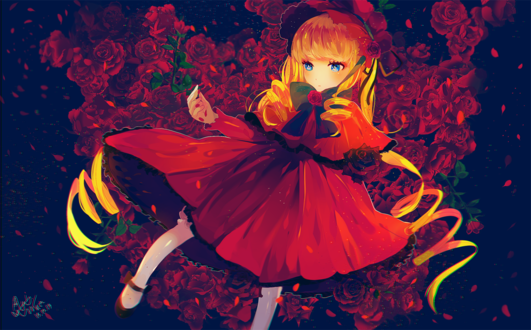Обои на рабочий стол Shinku / Синку из аниме Rozen Maiden / Девы Розена
