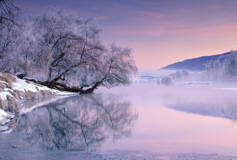 Обои на рабочий стол Зимний пейзаж, ву Viktoria Haack