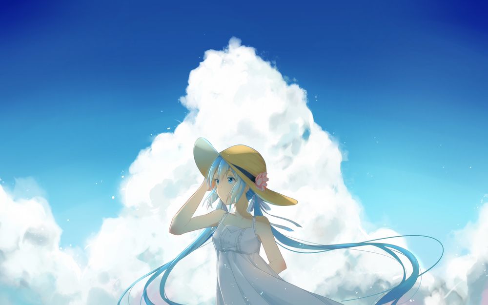 Обои для рабочего стола Vocaloid Hatsune Miku / Вокалоид Хатсуне Мику