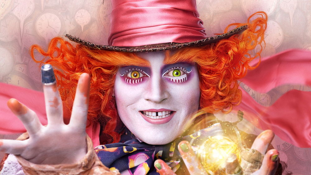 Обои для рабочего стола Алиса в Зазеркалье - Джонни Депп / Johnny Depp