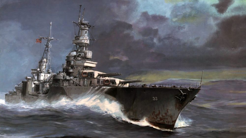 Обои для рабочего стола Американский боевой корабль