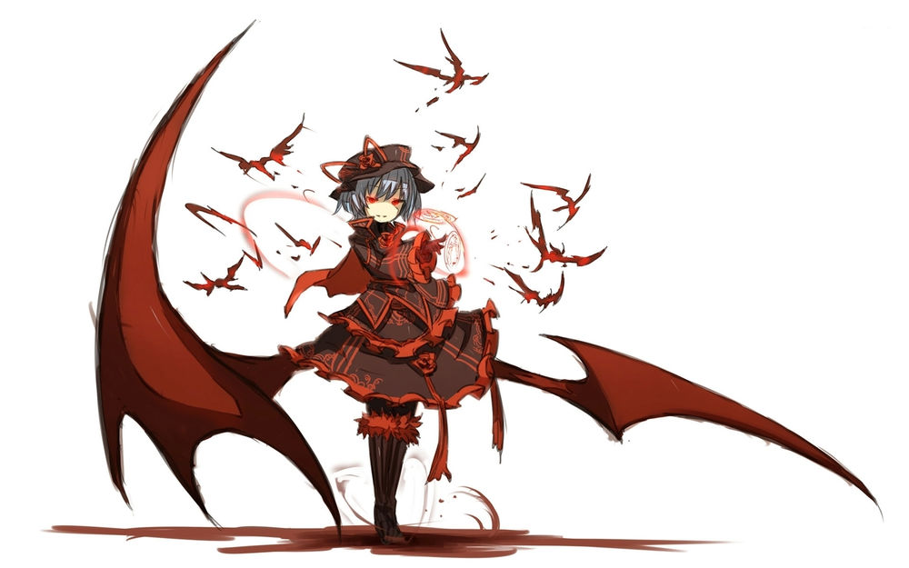 Обои для рабочего стола Remilia Scarlet / Ремилия Скарлет из игры Проект Восток / Touhou Project