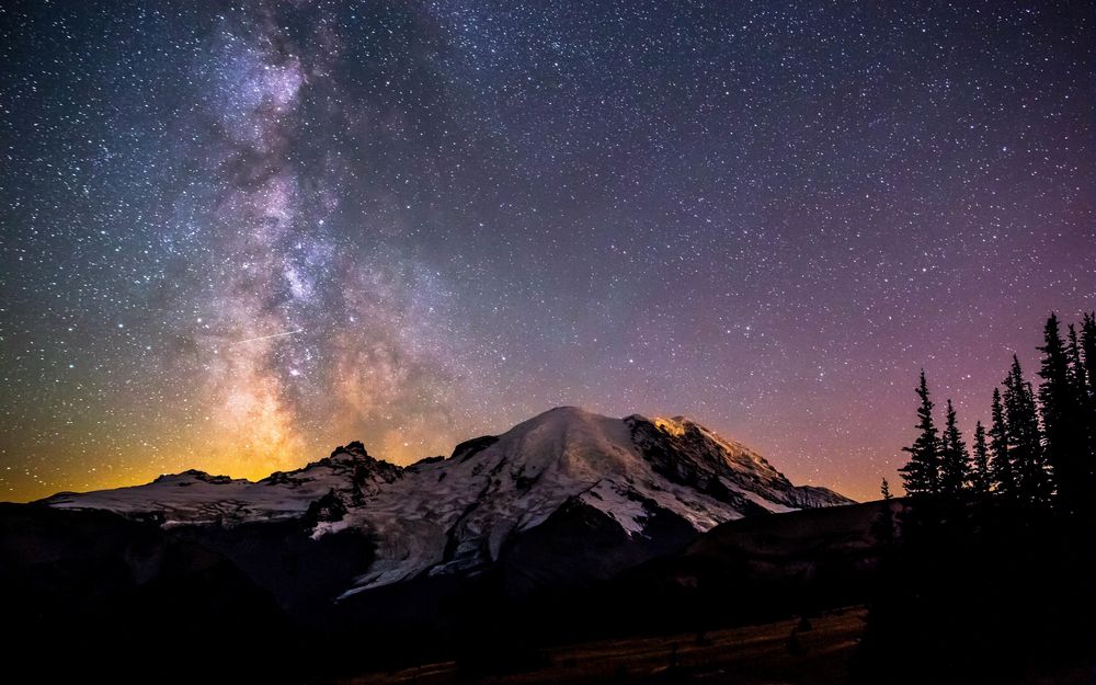 Обои для рабочего стола Mount Rainier National Park / Маунт-Рейнир, национальный парк США, расположенный в юго-восточной части округа Пирс и северо-западной части округа Льюис в штате Вашингтон