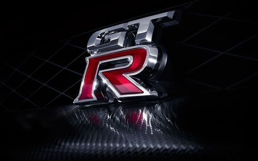 Обои на рабочий стол Логотип торговой марки Nissan GT-R — суперкара, выпускаемый компанией Nissan Motor