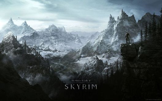Обои на рабочий стол Эпизод мультиплатформенной компьютерной ролевой игры The Elder Scrolls V: Skyrim (Древние свитки 5: Скайрим)