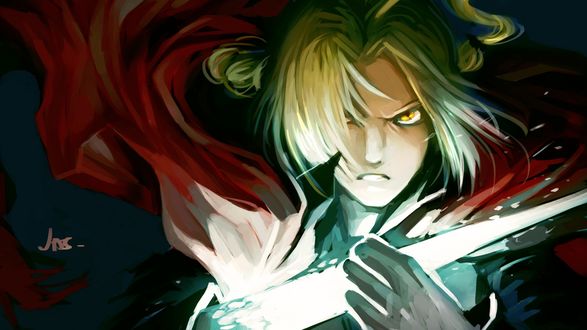 Обои на рабочий стол Аниме Fullmetal Alchemist, Эдаврд Эльрик