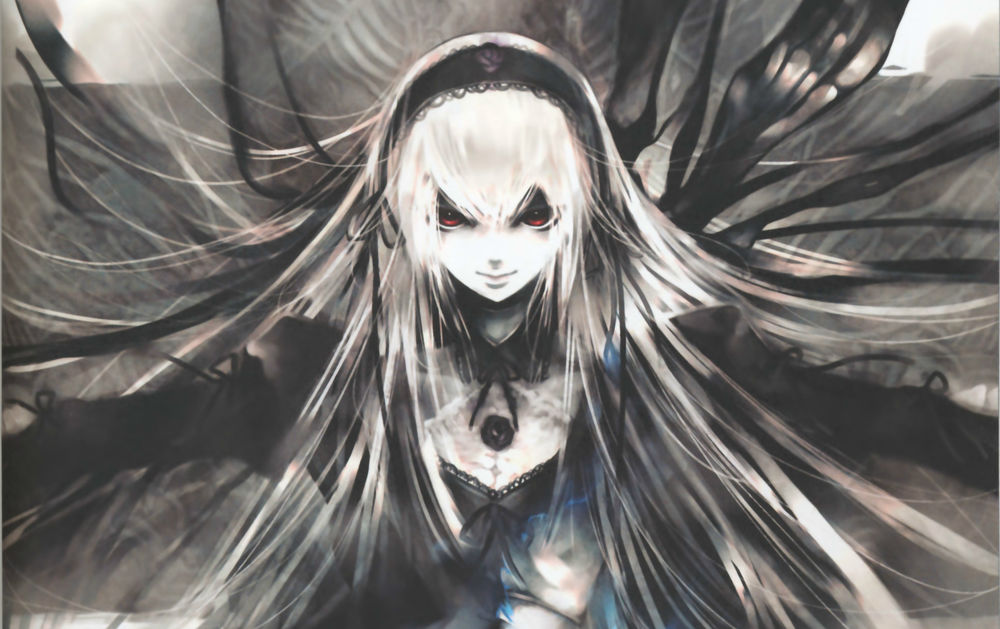 Обои для рабочего стола Suigintou / Суйгинто из аниме Rozen Maiden / Дева-роза, art by Kei
